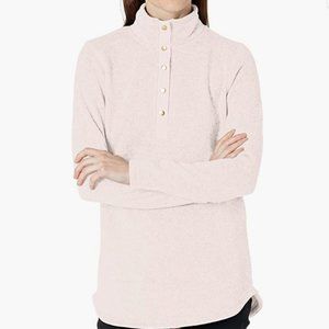 EUC Charles River Apparel Women's Hingham Tunic, Pale Pink Heather, Size Medium